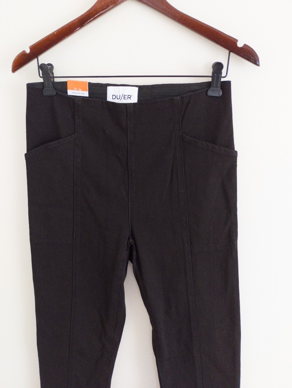 DU/ER Four Way Flex Pull On Mid Rise Skinny Pants Black 28 Nwt - Picture 2 of 11